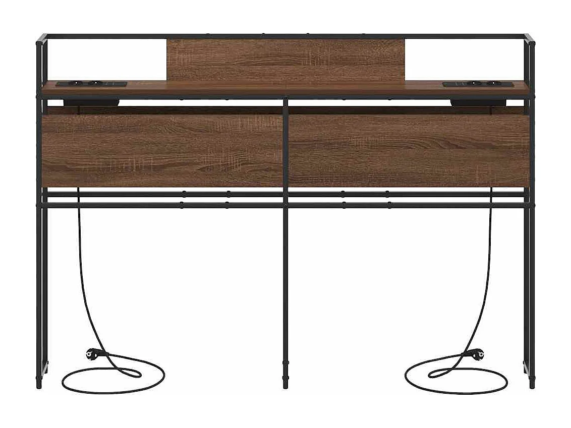 Tête de lit de rangement Chêne marron 150 cm Bois d'ingénierie