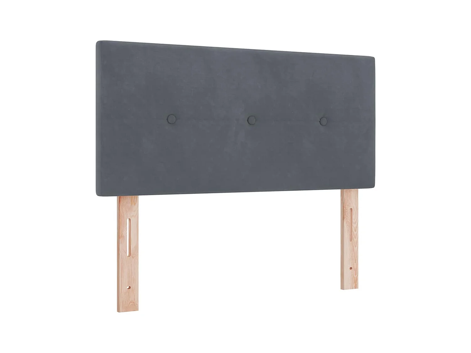 Tête de lit Montage mural Gris foncé 90 cm Velours