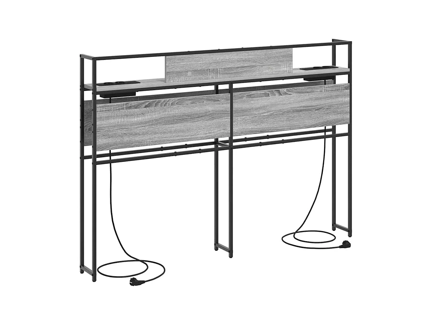 Tête de lit de rangement Sonoma gris 140 cm Bois d'ingénierie