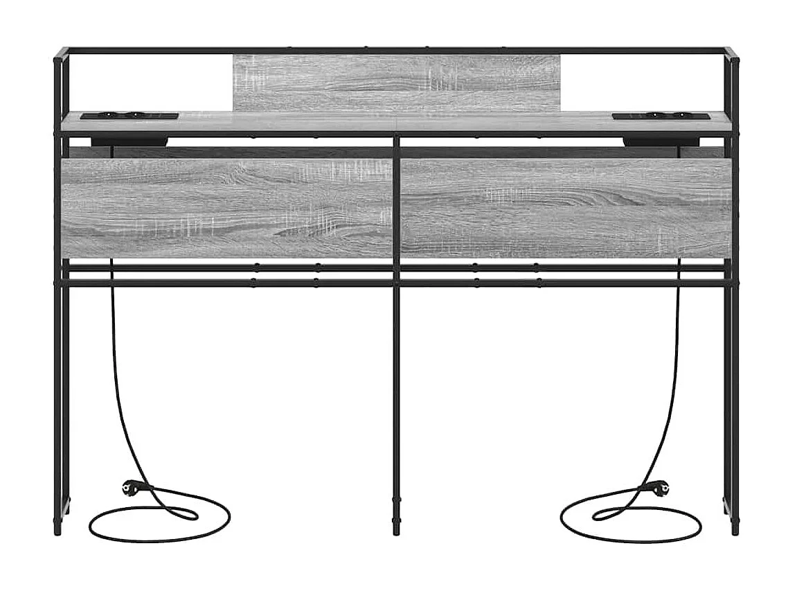 Tête de lit de rangement Sonoma gris 140 cm Bois d'ingénierie