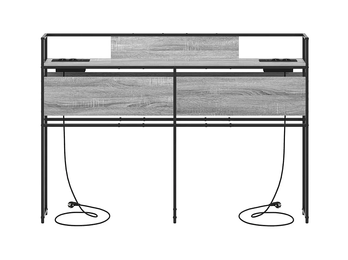 Tête de lit de rangement Sonoma gris 160 cm Bois d'ingénierie