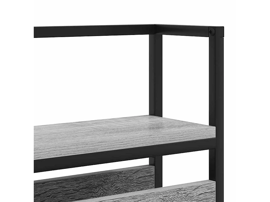 Tête de lit de rangement Sonoma gris 160 cm Bois d'ingénierie