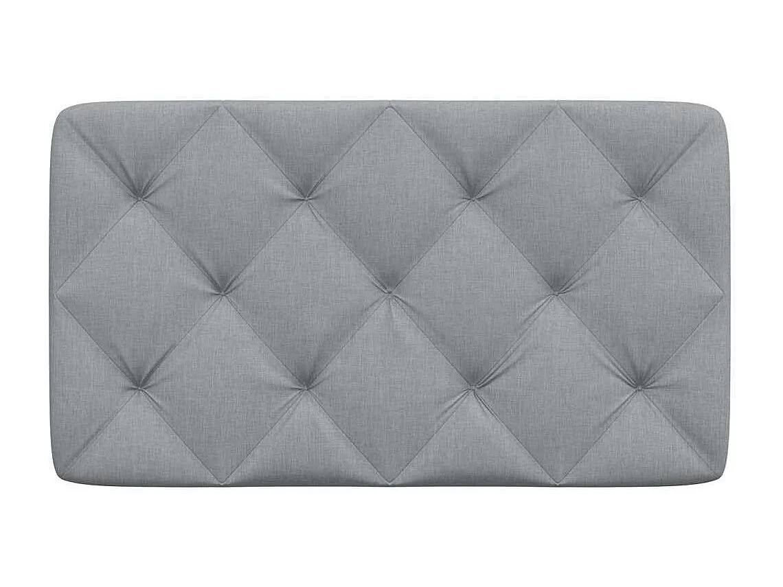Tête de lit gris clair 90 cm tissu