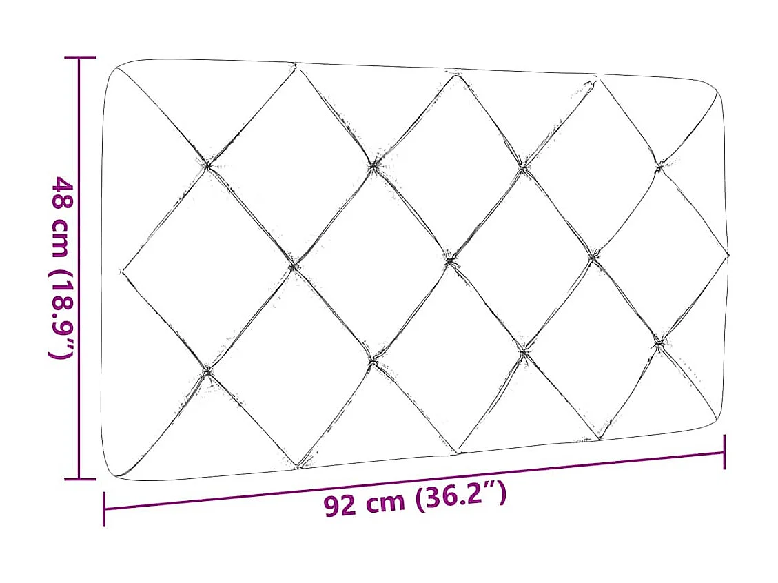 Tête de lit gris clair 90 cm tissu