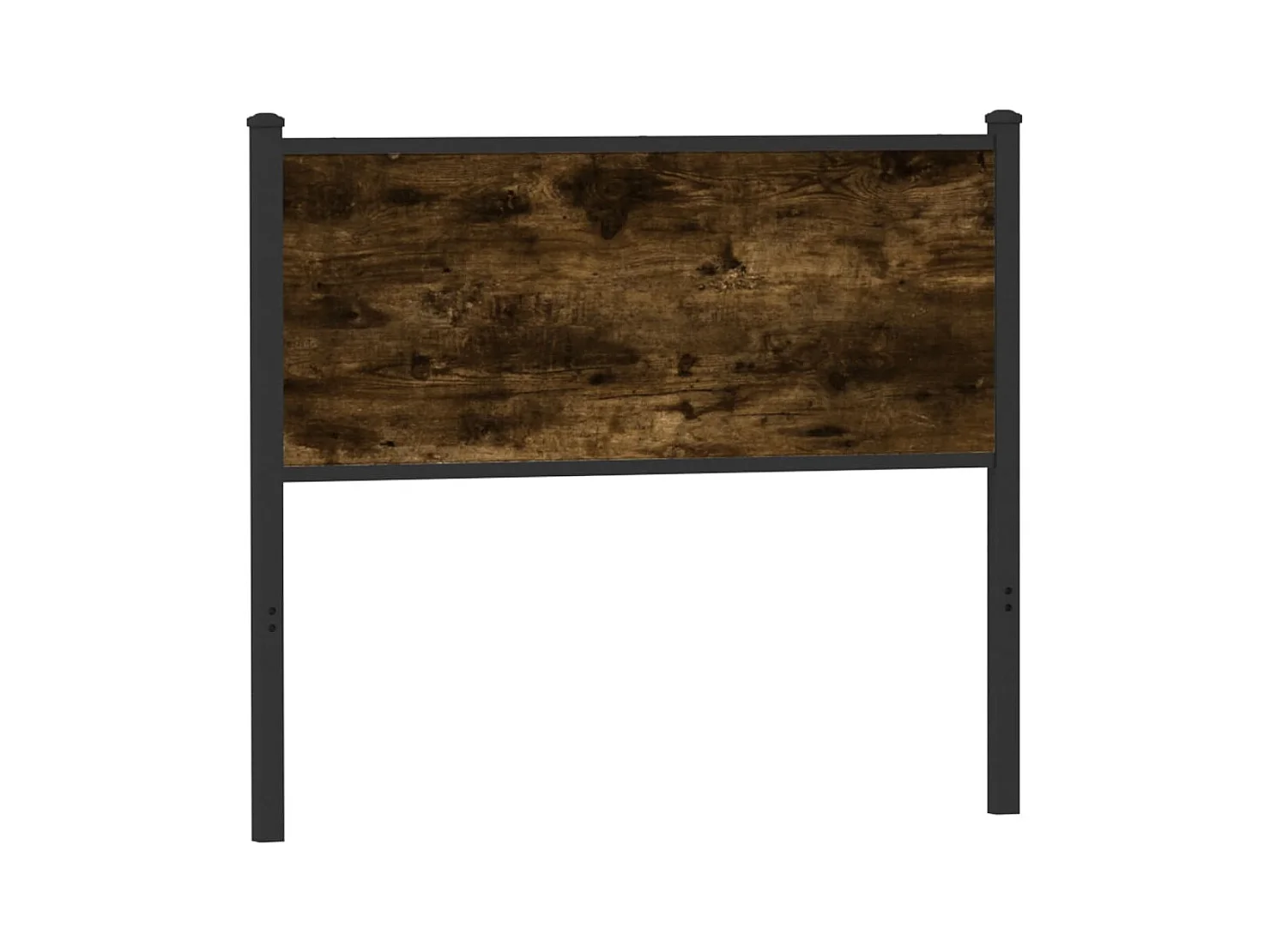 Tête de lit chêne fumé 107 cm bois d'ingénierie et acier