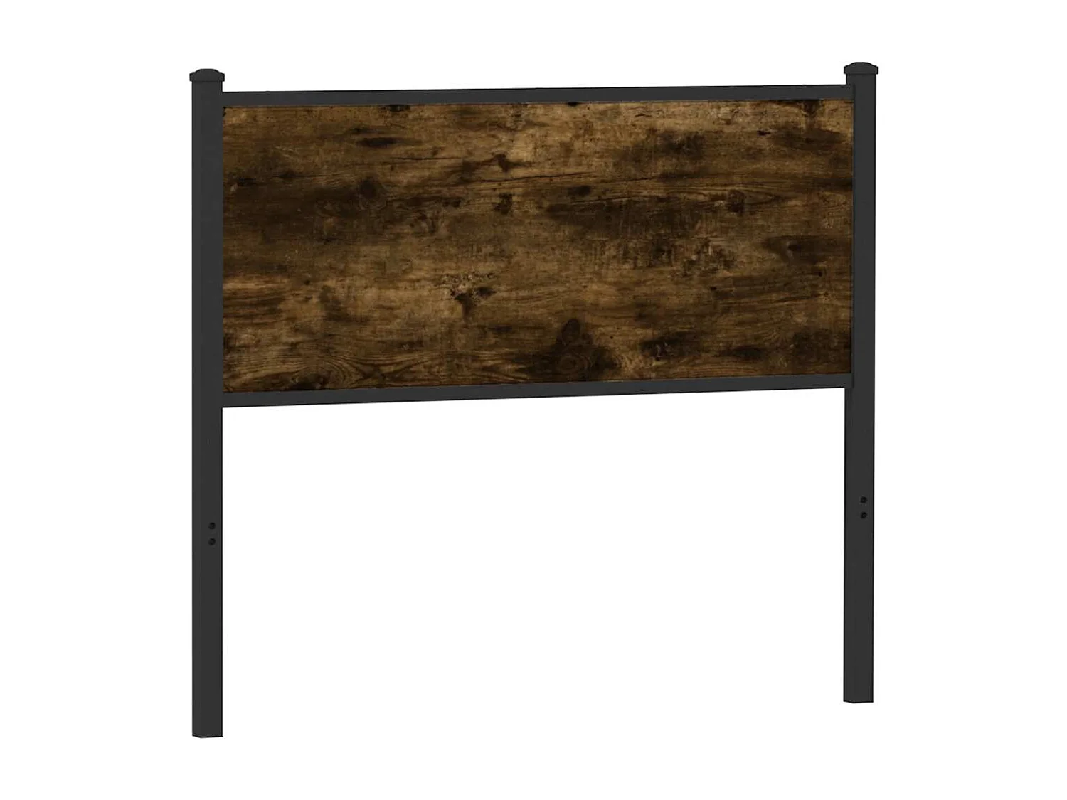 Tête de lit chêne fumé 107 cm bois d'ingénierie et acier