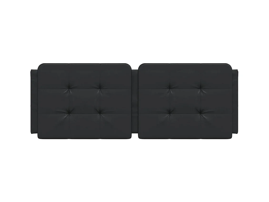 Tête de lit noir 137 cm similicuir