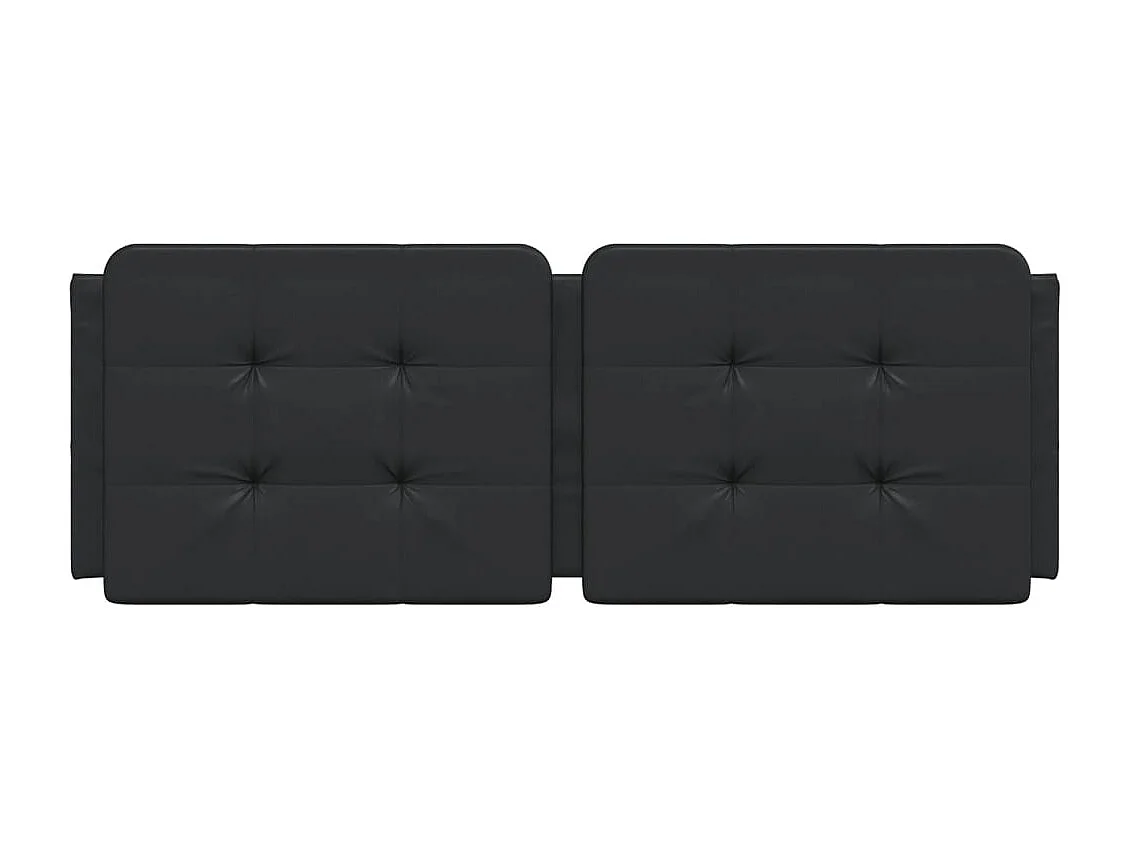 Tête de lit noir 137 cm similicuir