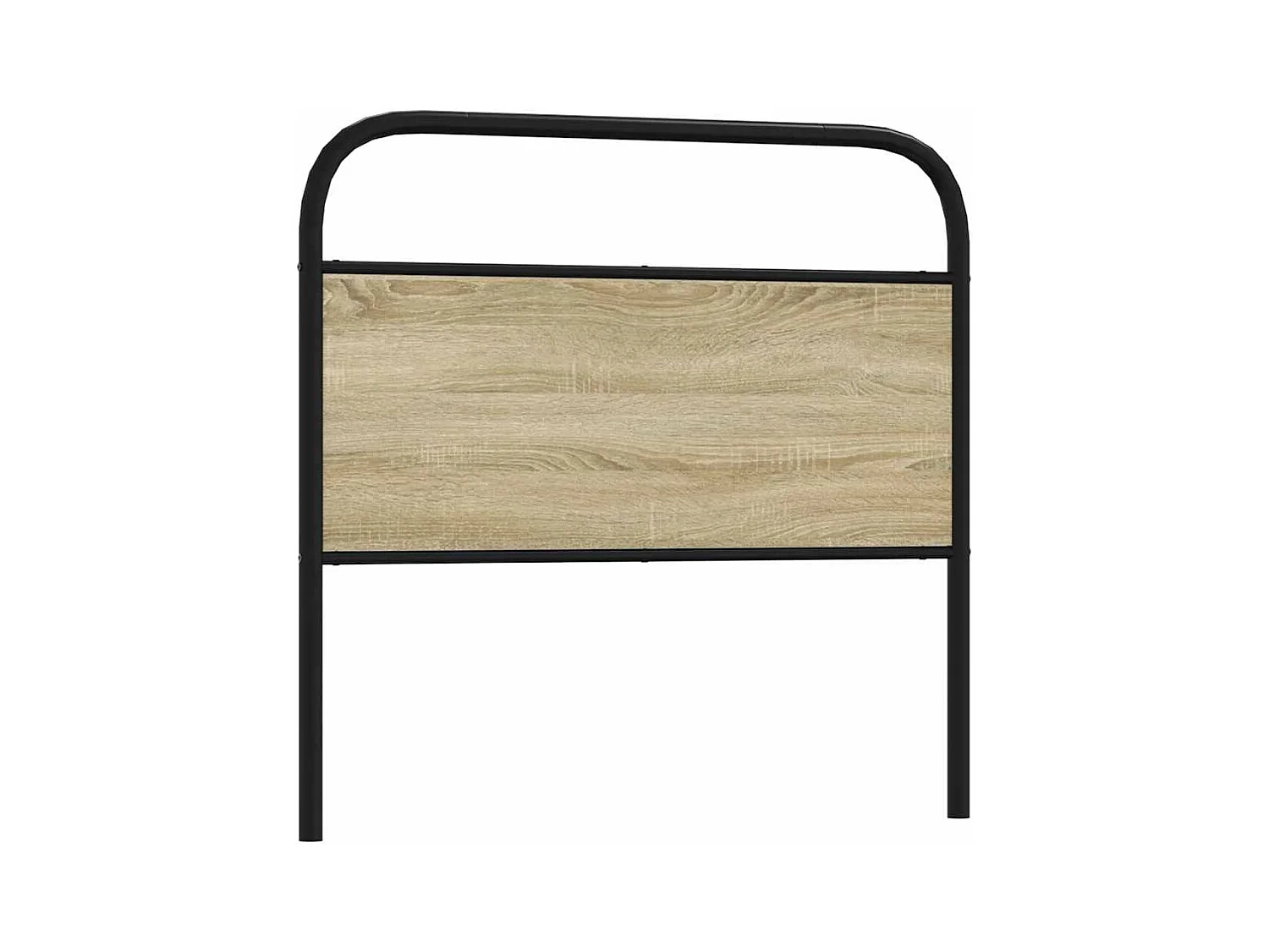 Tête de lit chêne sonoma 90 cm acier et bois d'ingénierie