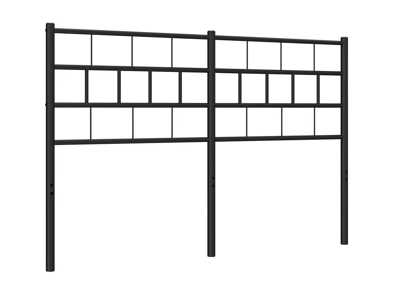 Tête de lit métal noir 140 cm