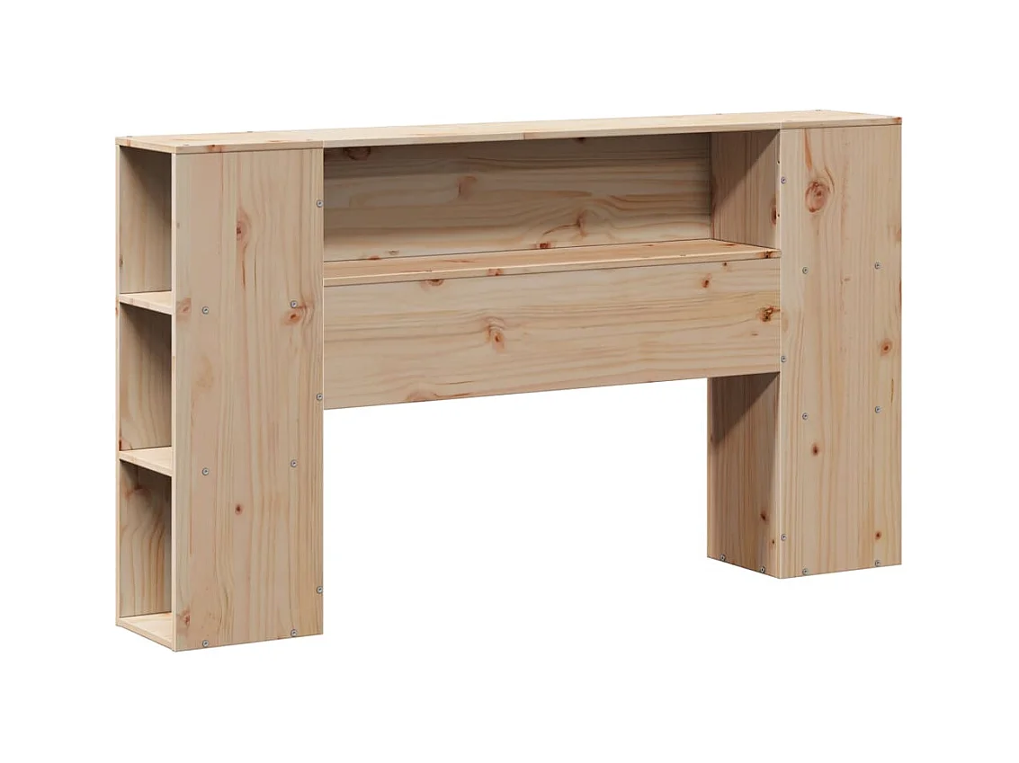 Hoofdbord met opbergruimte 135 cm massief grenenhout