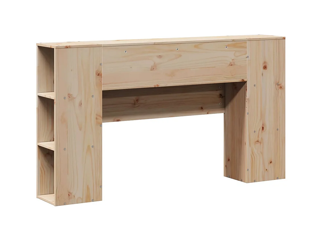 Hoofdbord met opbergruimte 135 cm massief grenenhout