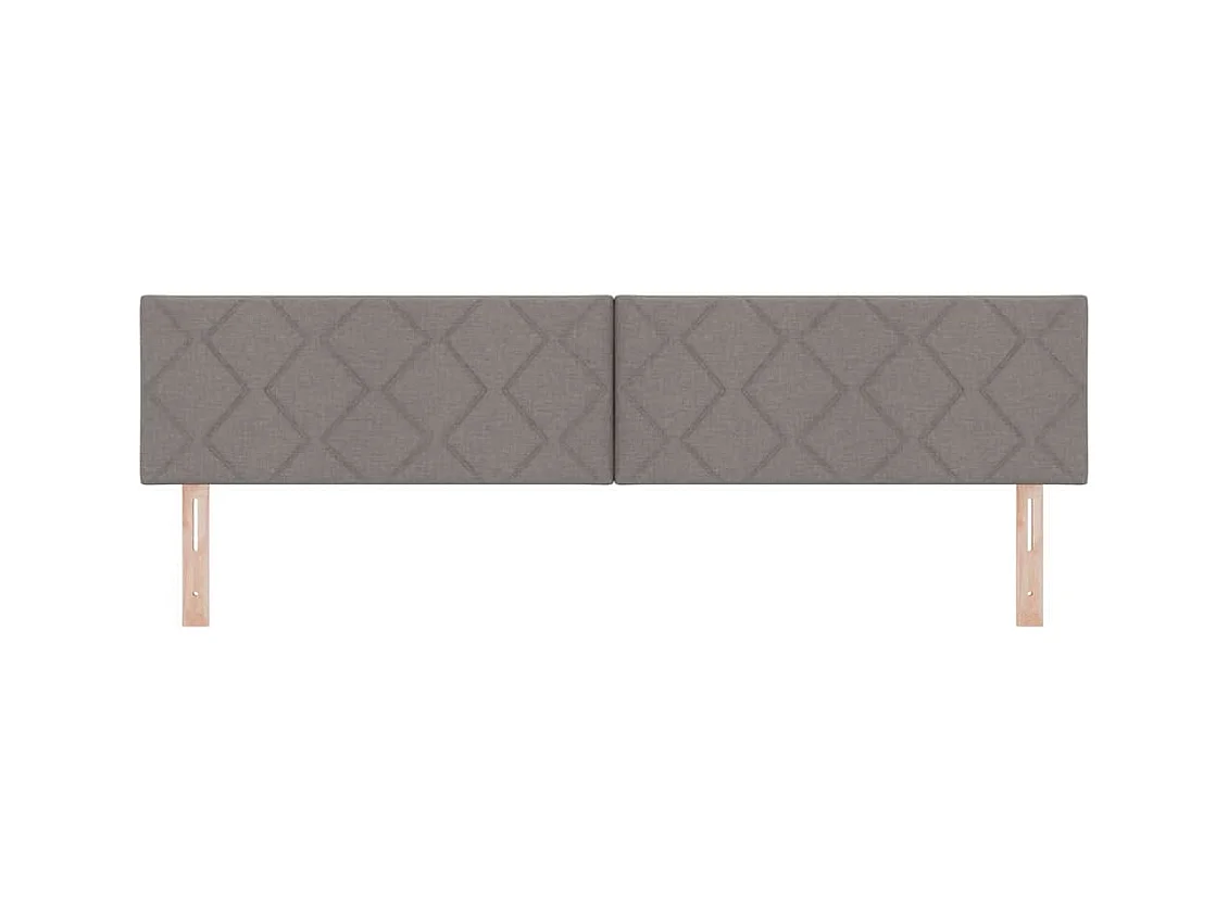 Tête de Lit en Tissu Géométrique Taupe 200 cm tissu