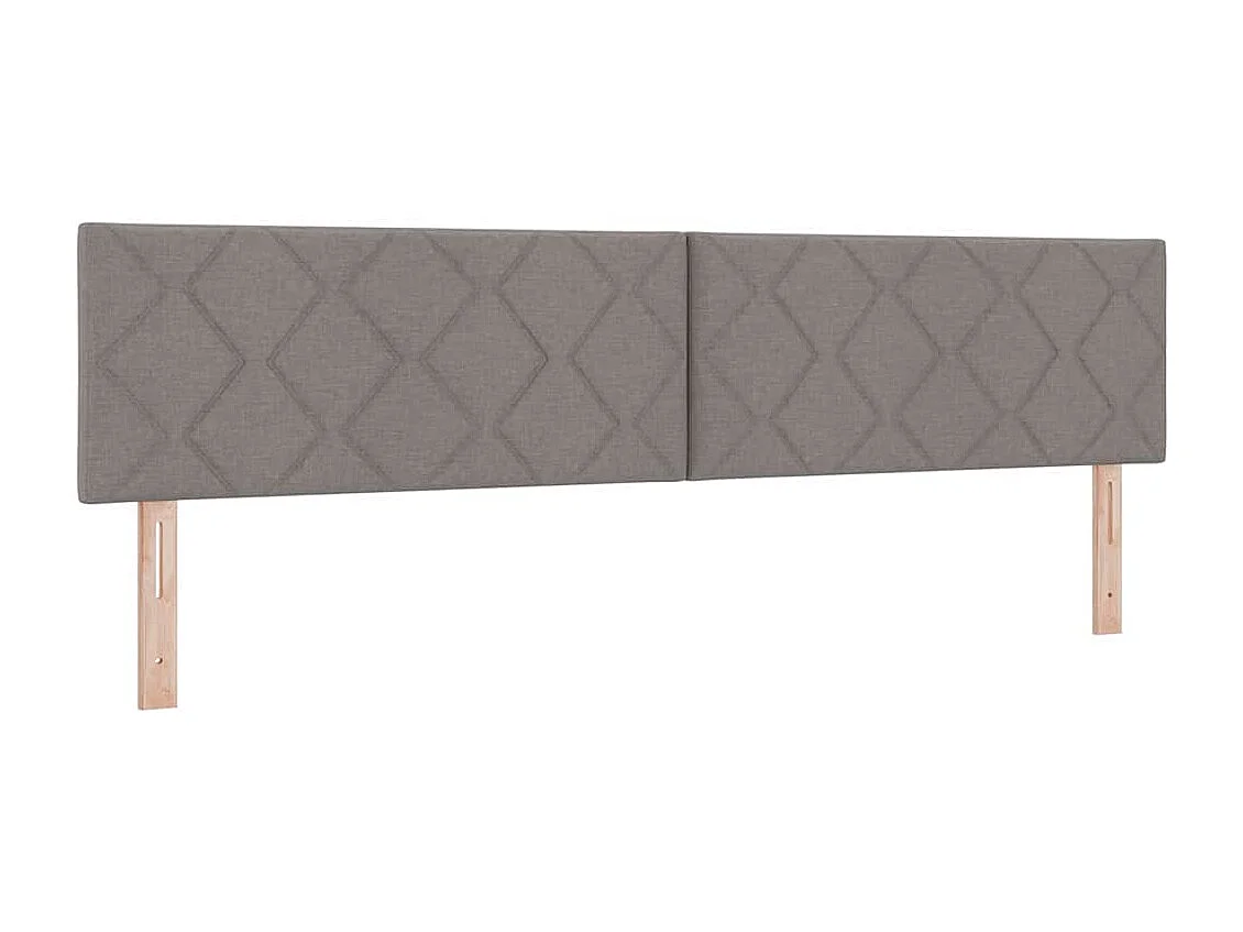 Tête de Lit en Tissu Géométrique Taupe 200 cm tissu