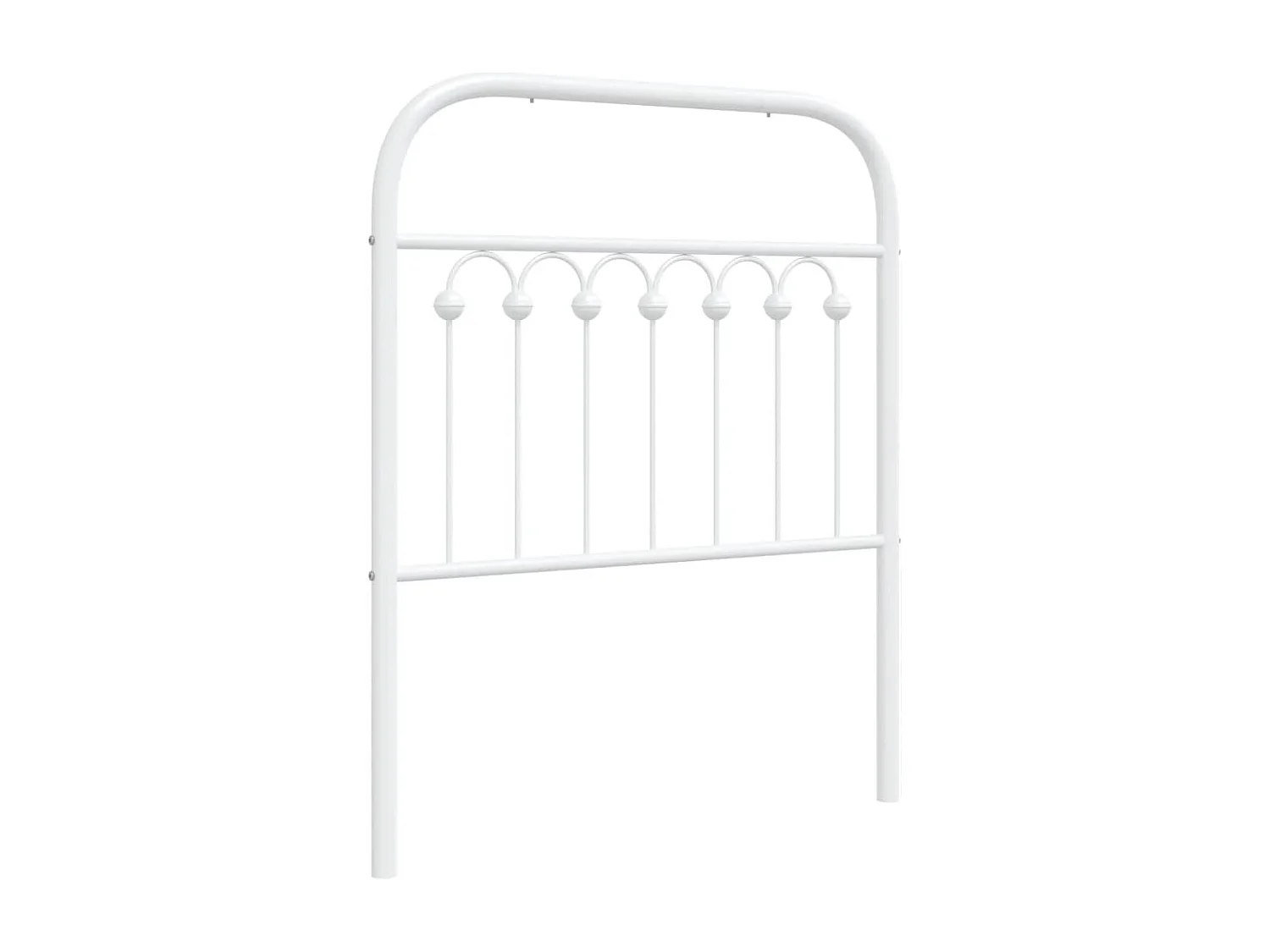 Tête de lit métal blanc 80 cm