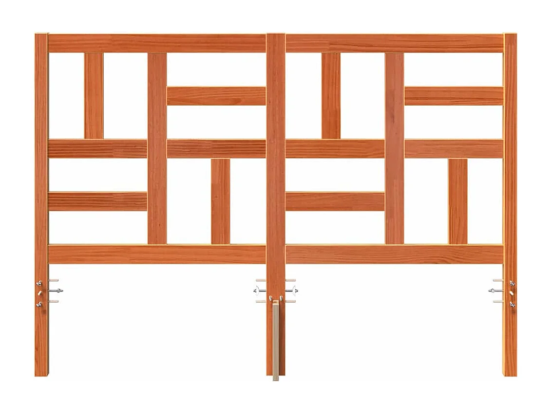 Tête de lit Marron cire 145.5 x 4 x 104 cm Bois massif en pin