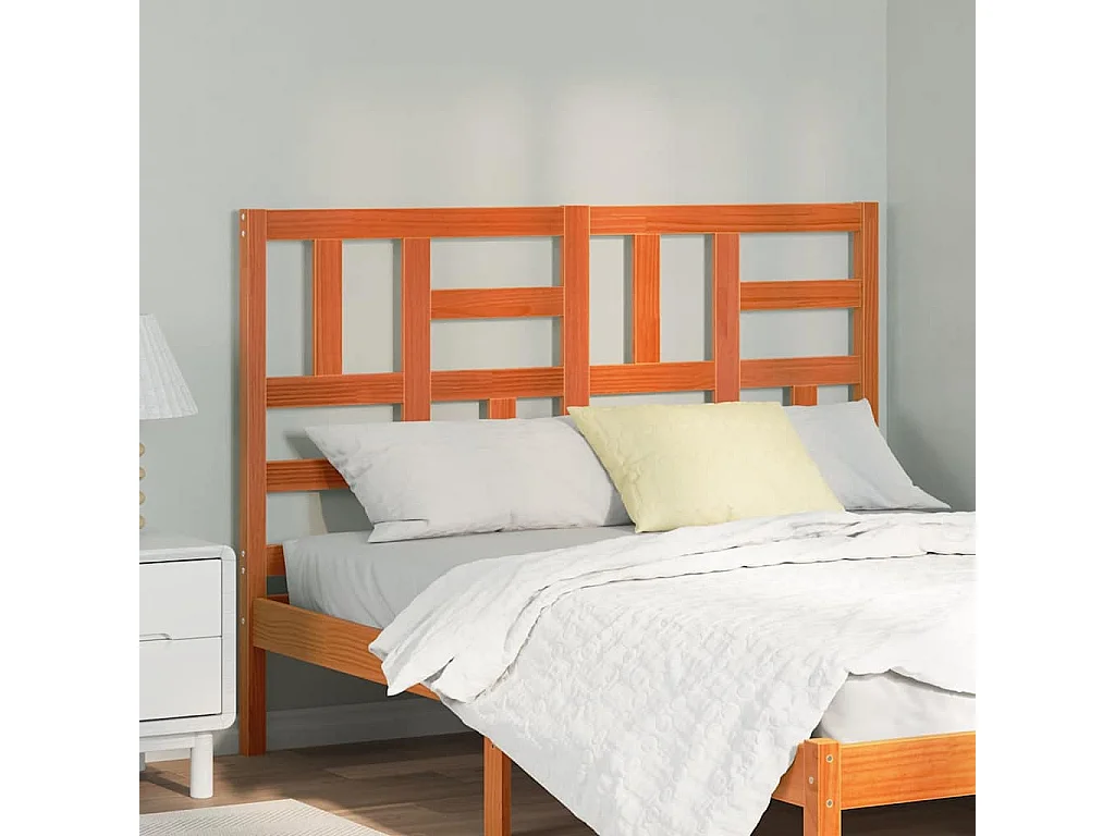 Bed Hoofdbord Wasbruin 145.5 x 4 x 104 cm Massief grenenhout