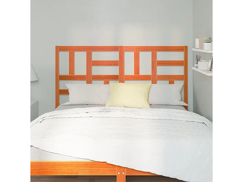 Bed Hoofdbord Wasbruin 145.5 x 4 x 104 cm Massief grenenhout