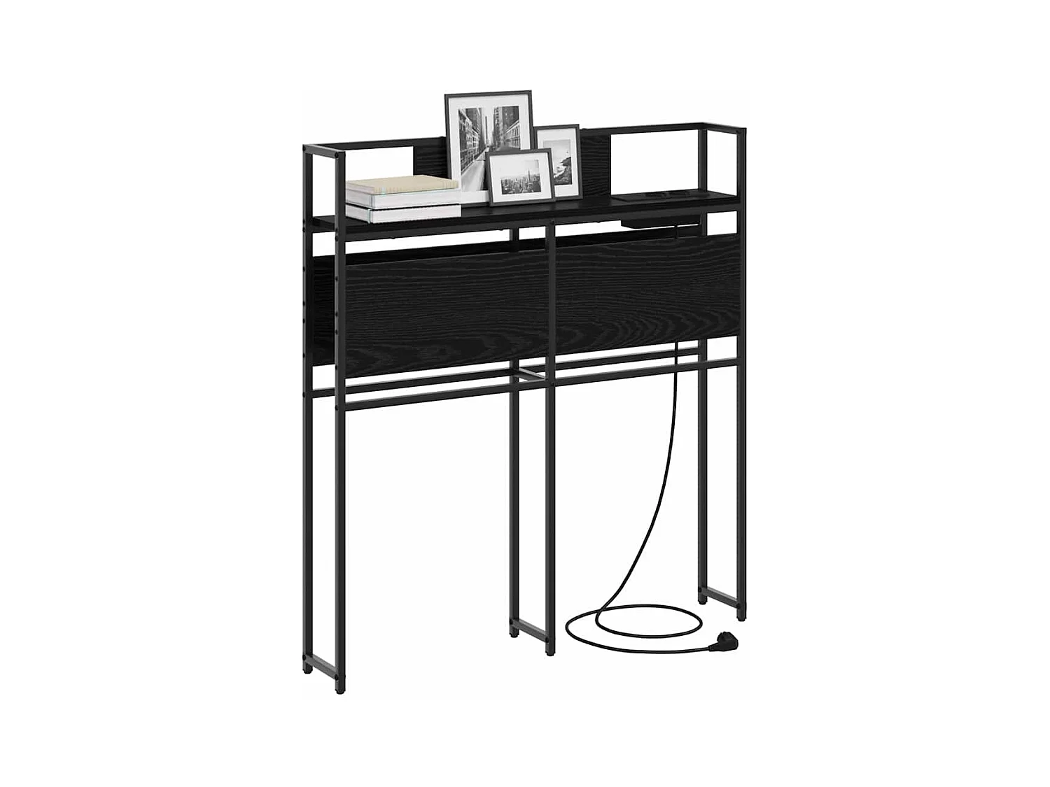 Tête de lit de rangement Chêne noir 100 cm Bois d'ingénierie