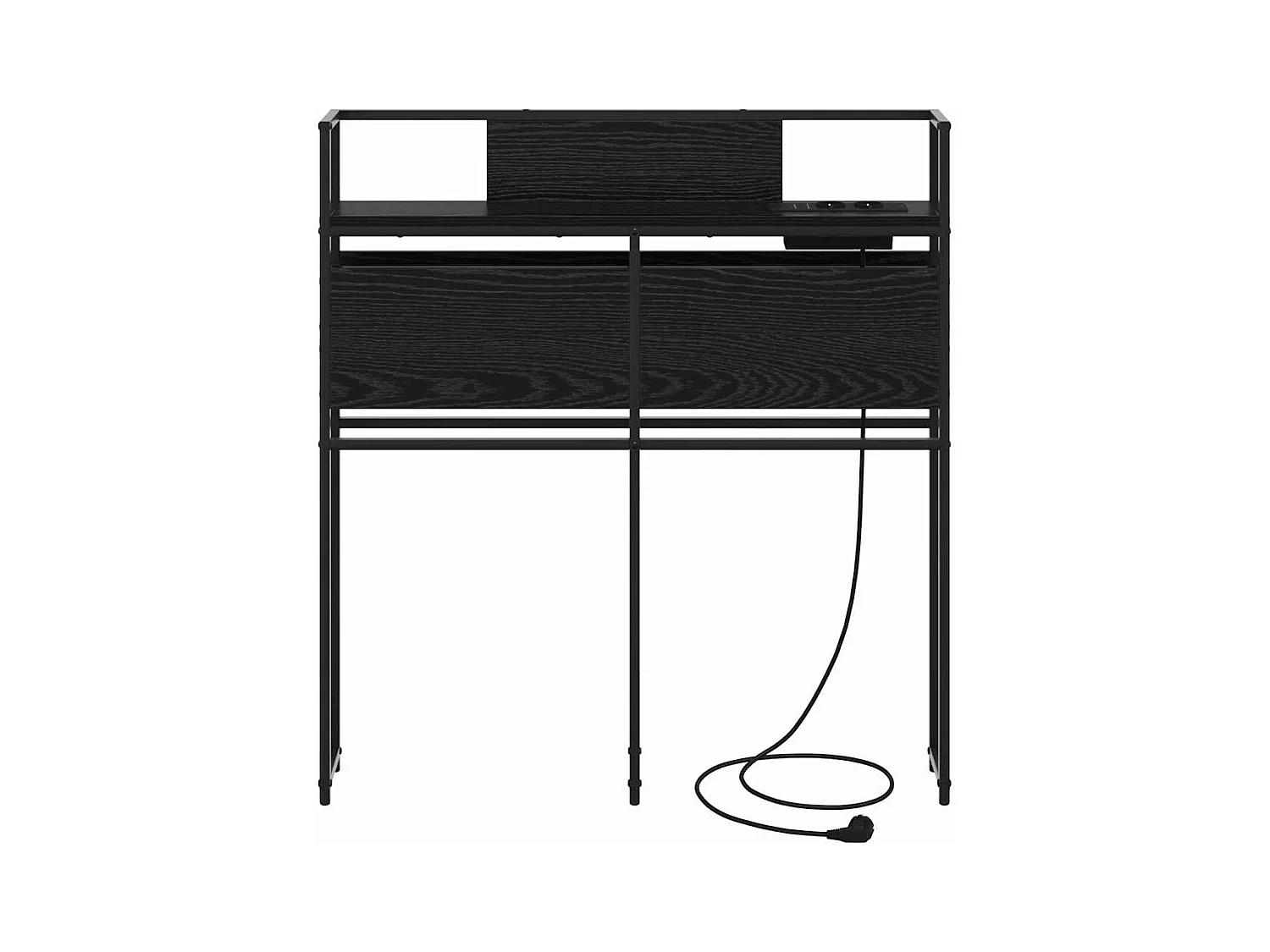 Tête de lit de rangement Chêne noir 100 cm Bois d'ingénierie