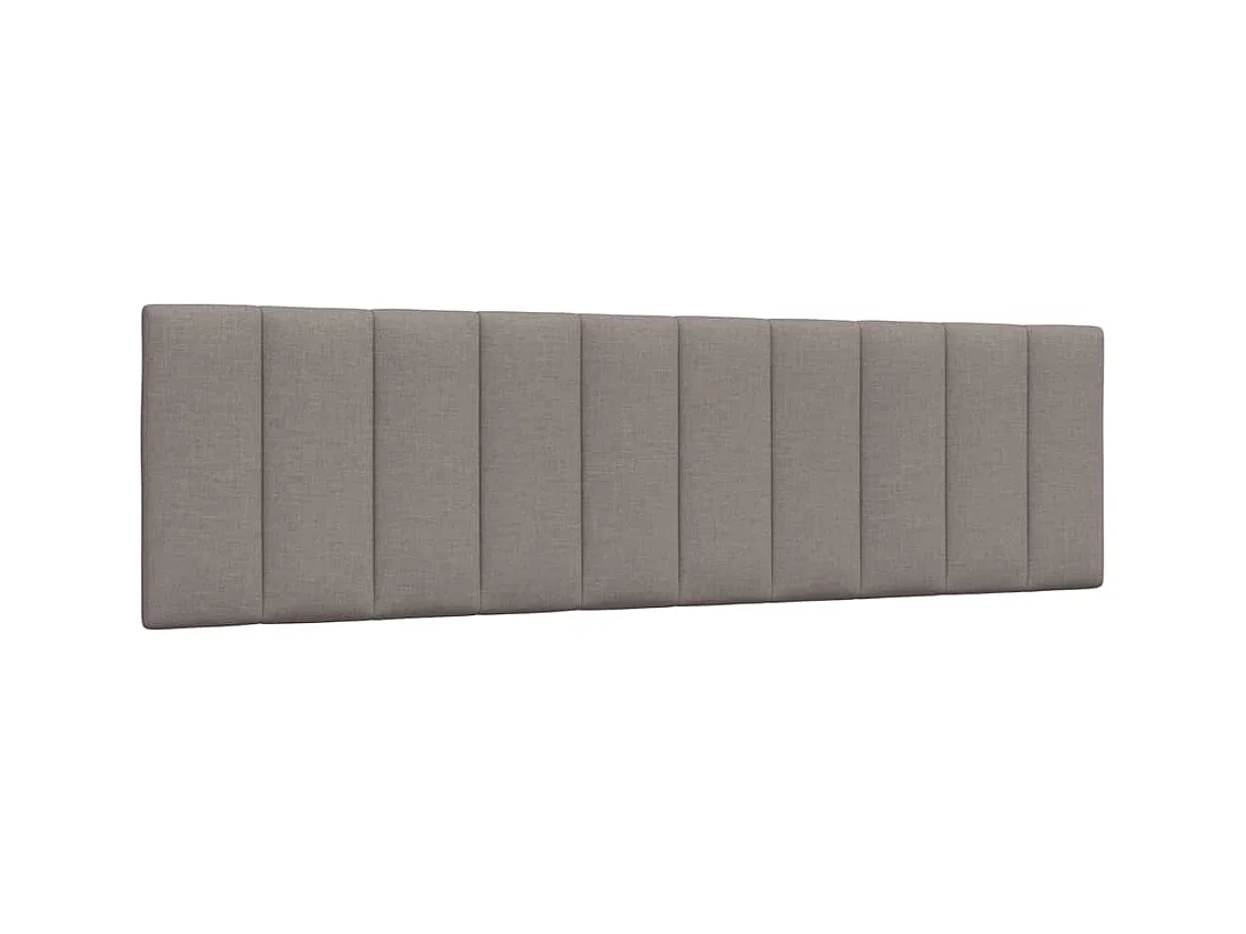Almofadão de cabeceira 180 cm tecido cinzento-acastanhado