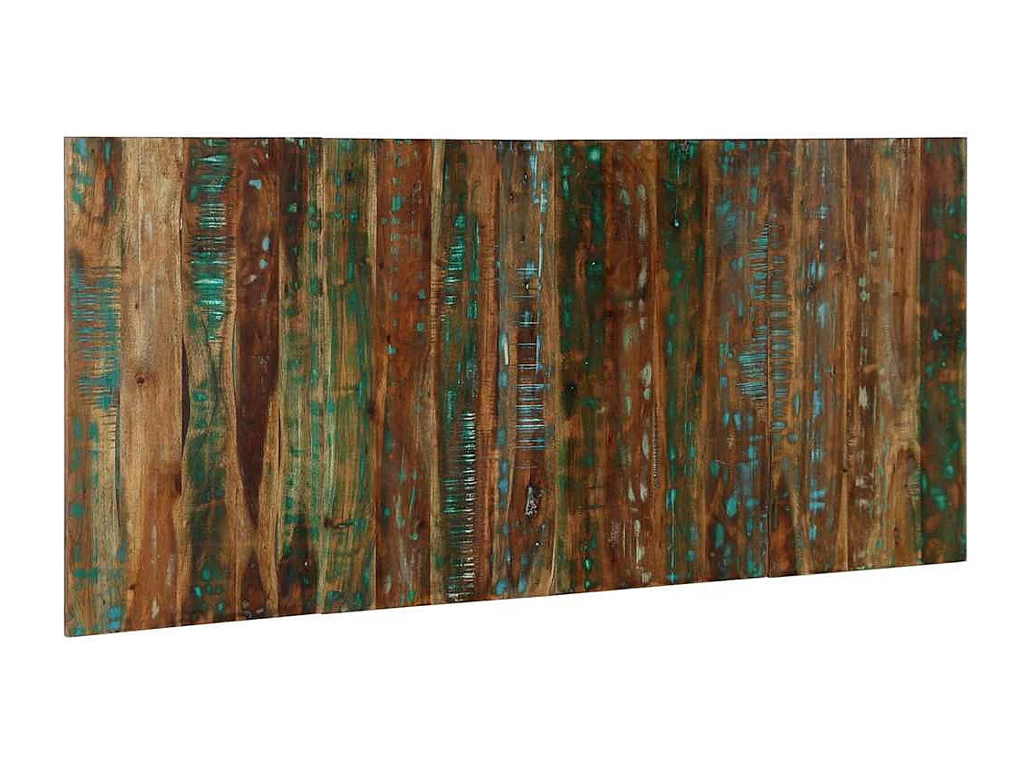 Tête de lit multicolore 180 cm bois massif récupération