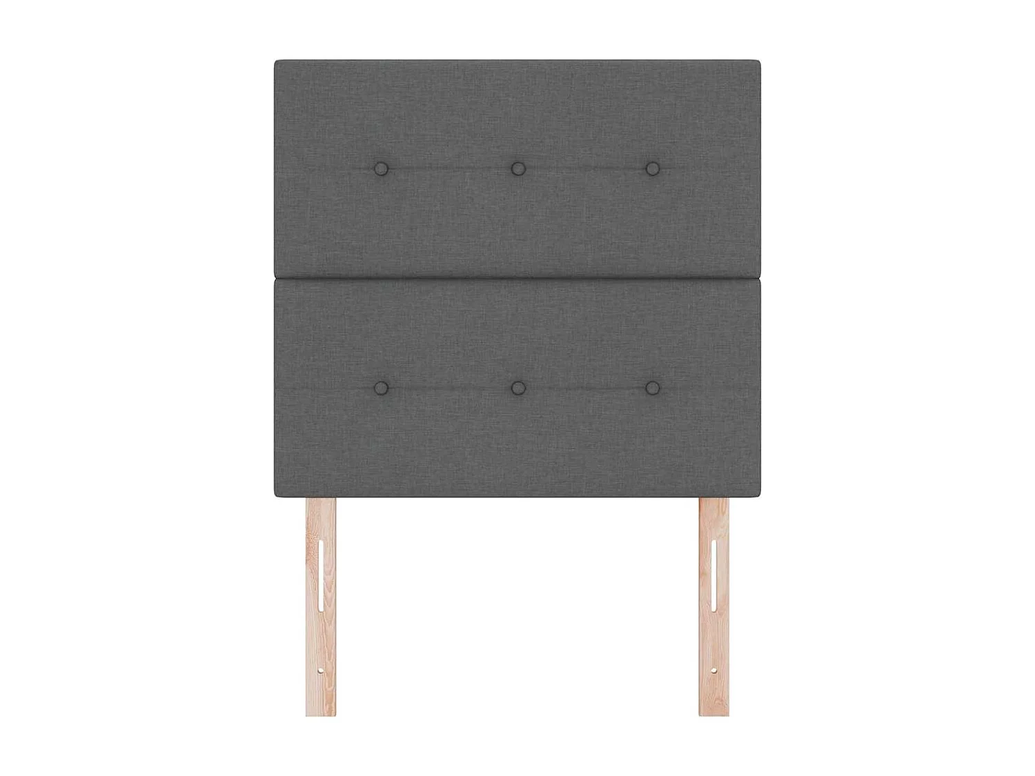 Tête de Lit LED avec des lumières à LED Gris foncé 90 cm tissu