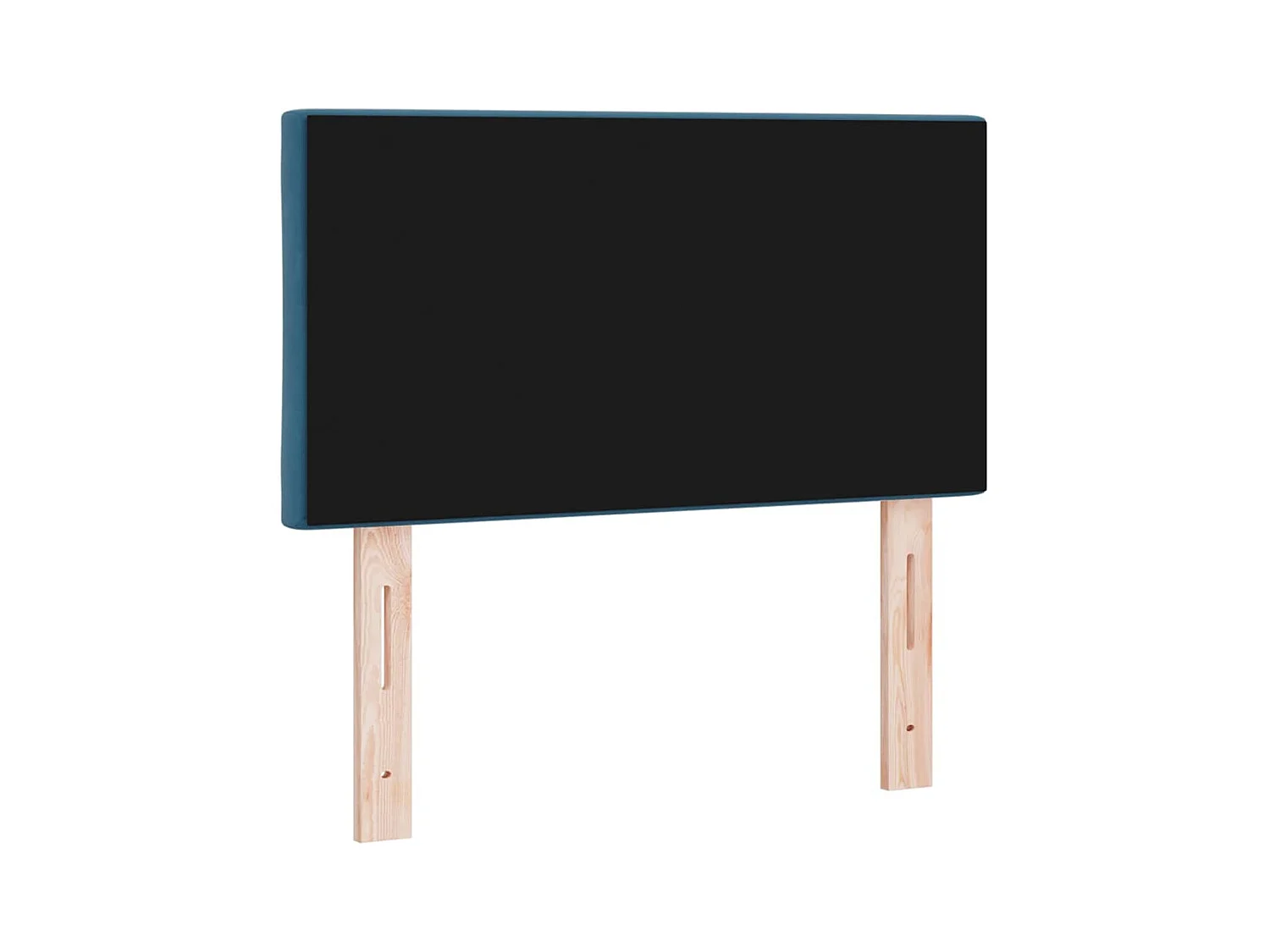 Tête de Lit LED Géométrique Bleu foncé 80 cm Velours