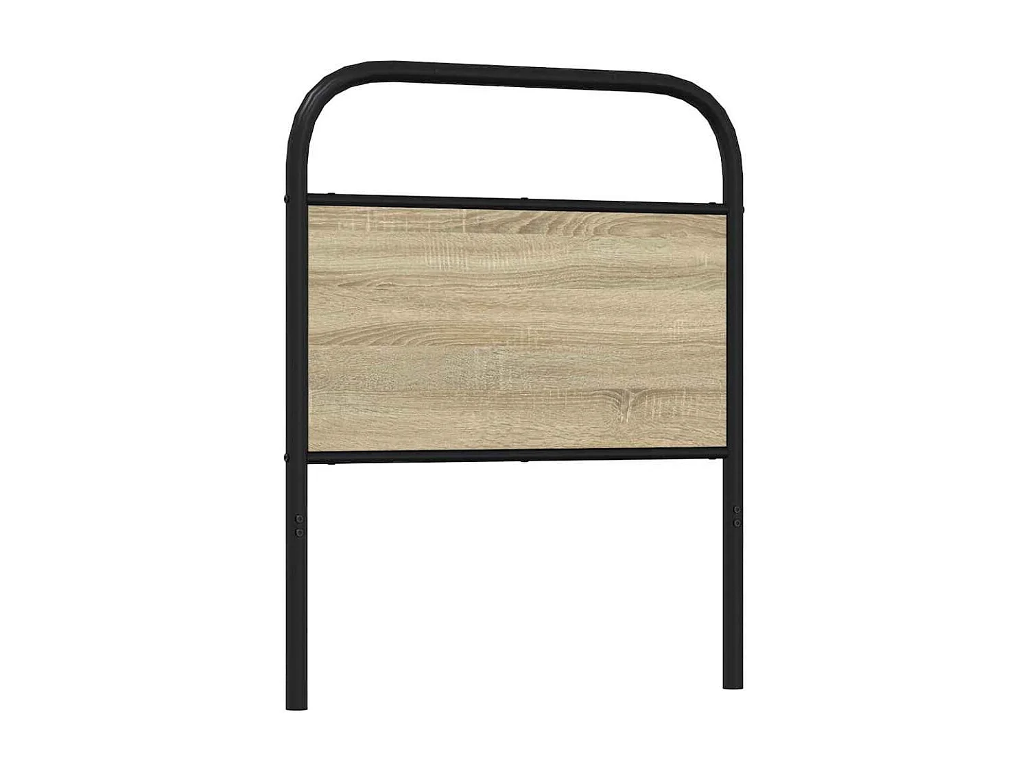 Tête de lit chêne sonoma 80 cm acier et bois d'ingénierie
