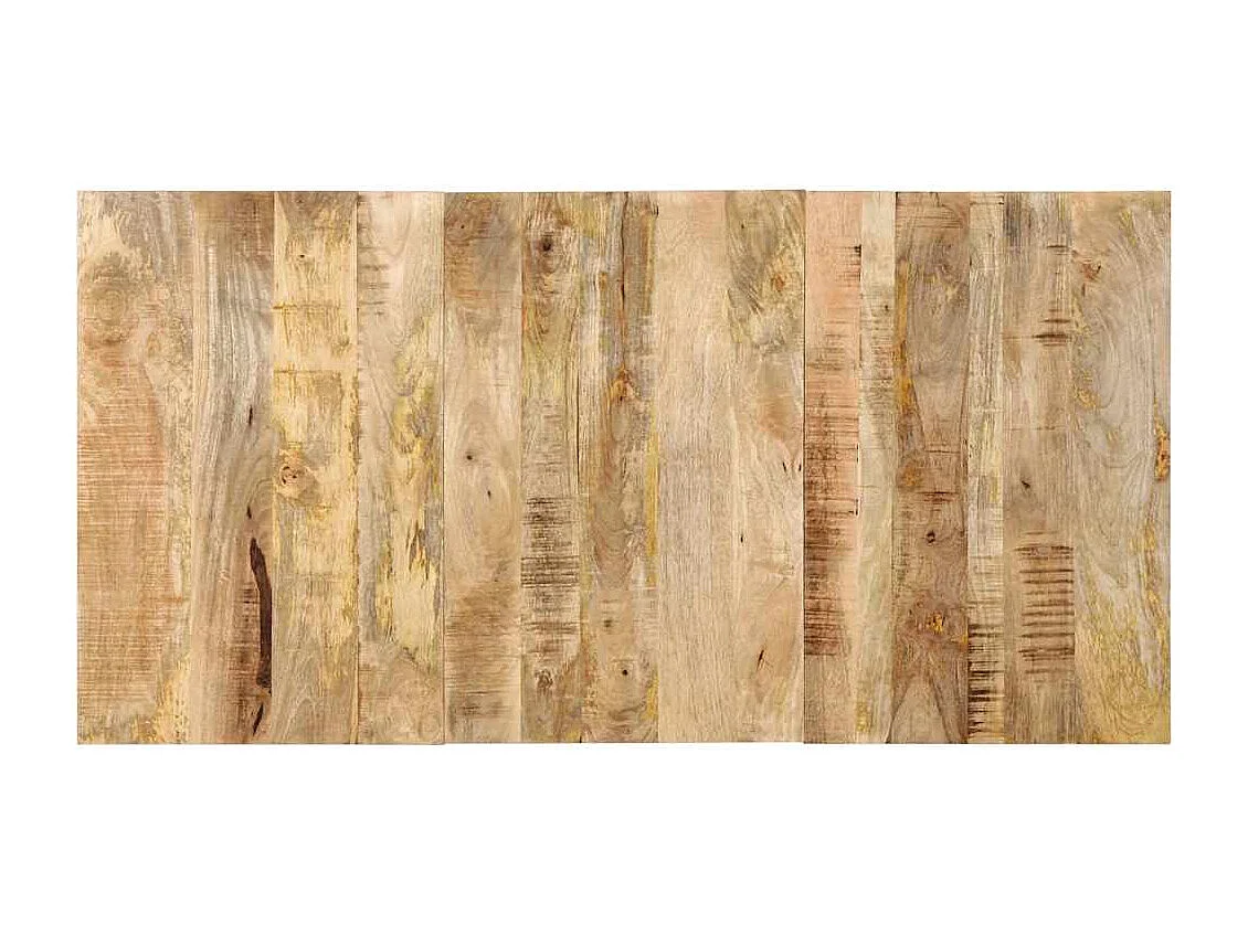 Tête de lit 160 cm bois de manguier brut massif