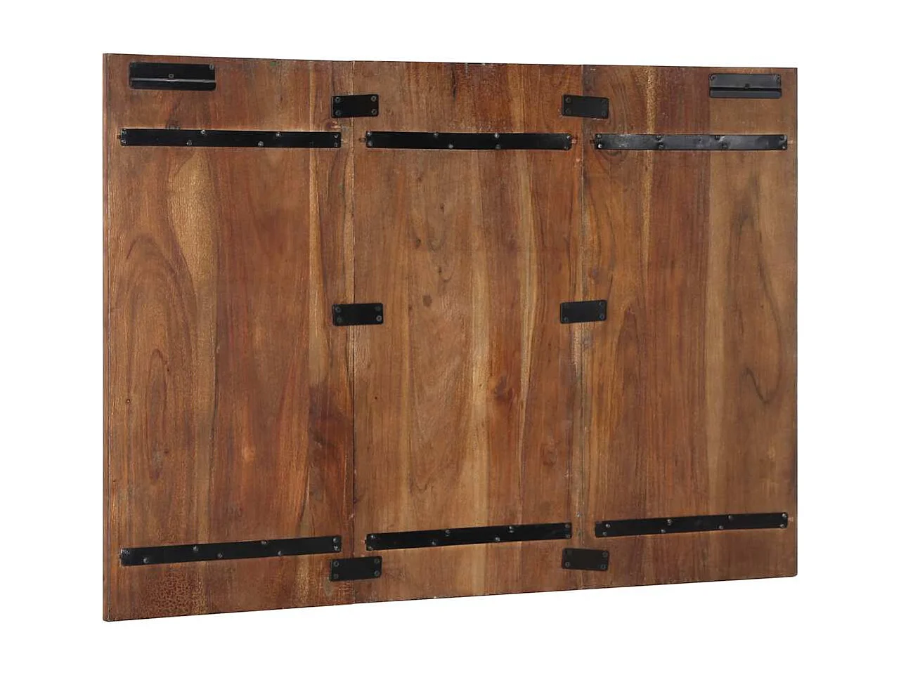 Tête de lit multicolore 120 cm bois massif récupération