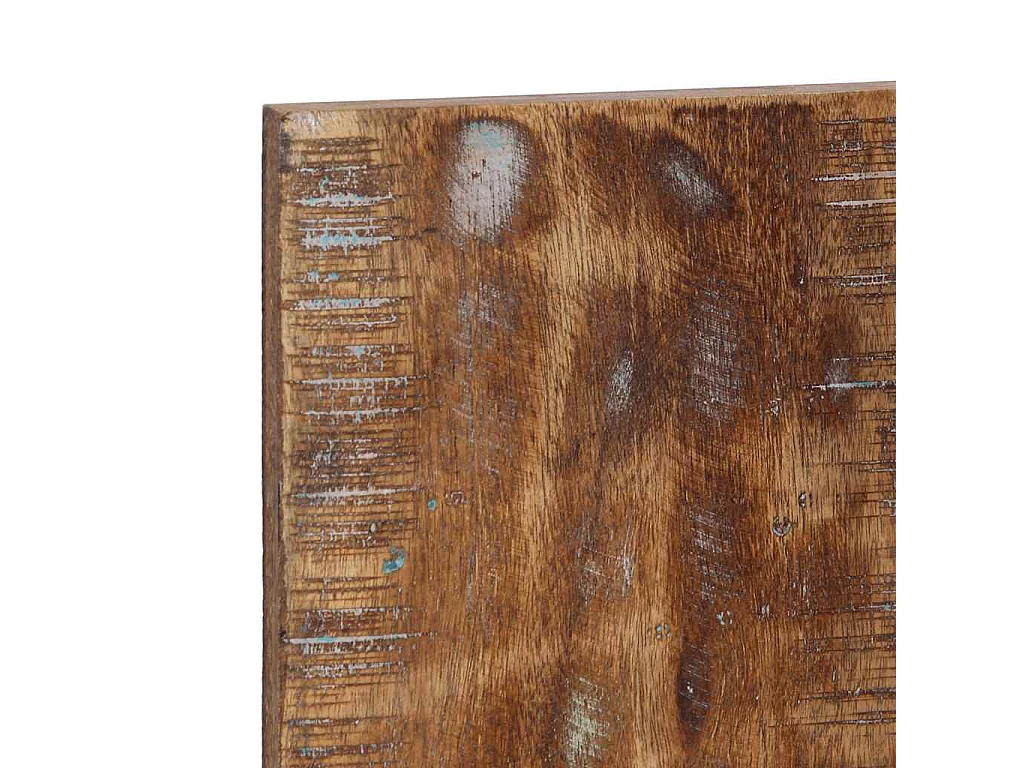 Tête de lit multicolore 120 cm bois massif récupération
