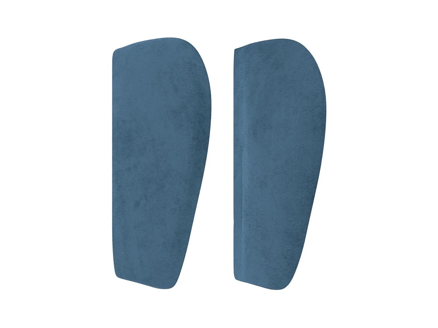 Tête de lit avec oreilles Bleu foncé 183x23x78/88 cm Velours