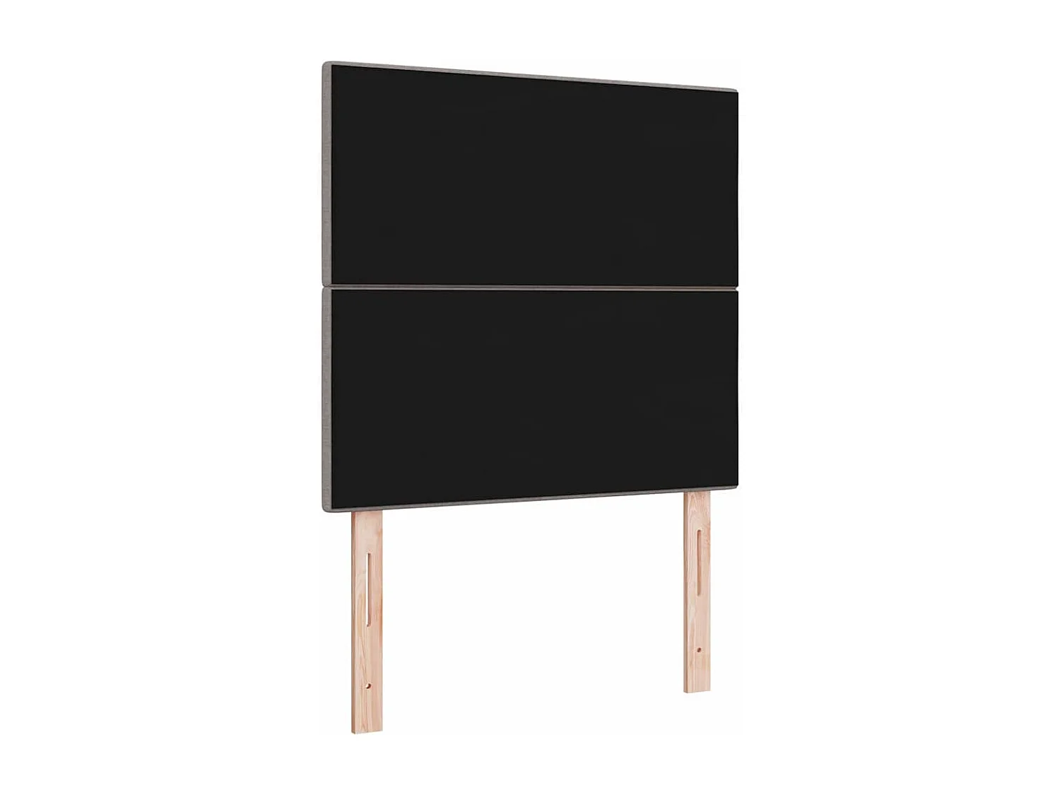 Hoofdbord met hoofdeinde Taupe 90 cm Stof