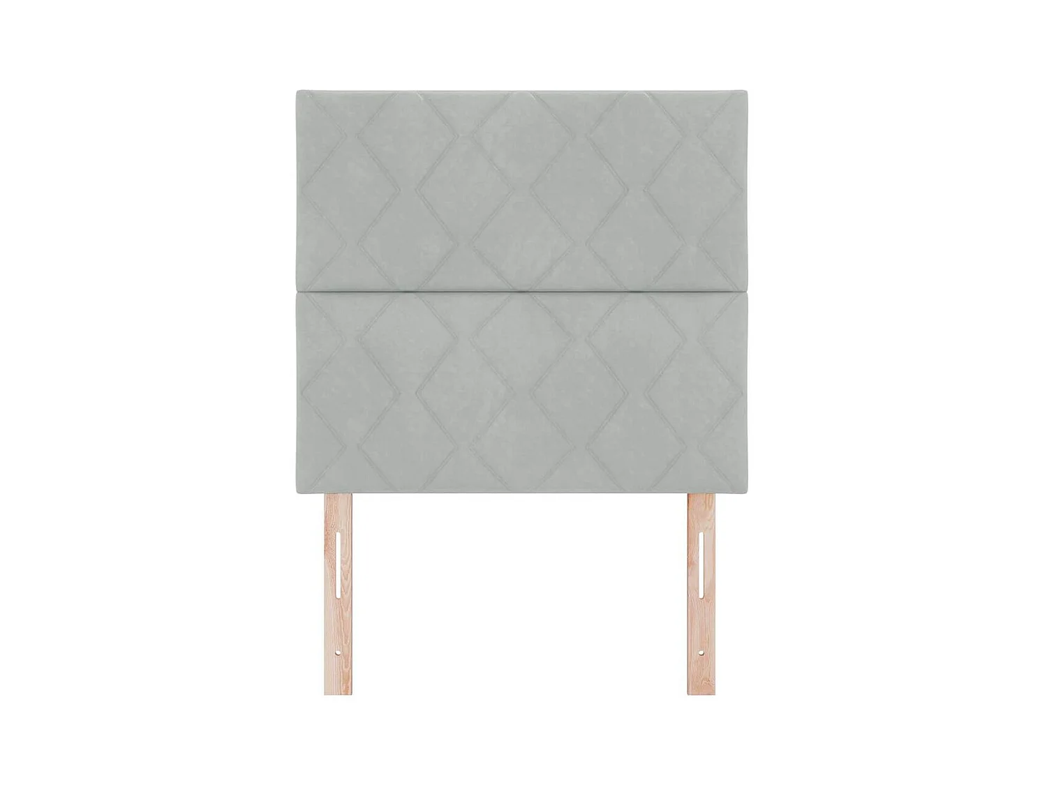 Tête de Lit LED Géométrique Gris clair 100 cm Velours