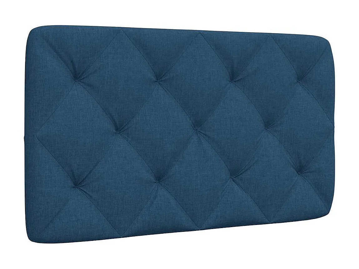 Tête de lit bleu 90 cm tissu