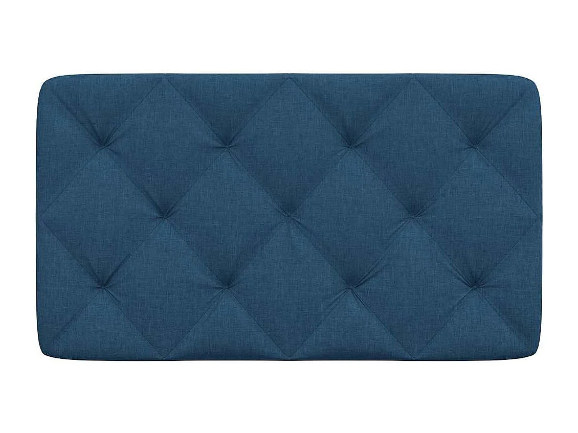 Tête de lit bleu 90 cm tissu
