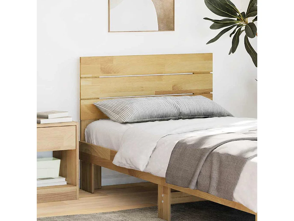 Tête de lit 90 cm bois massif de chêne