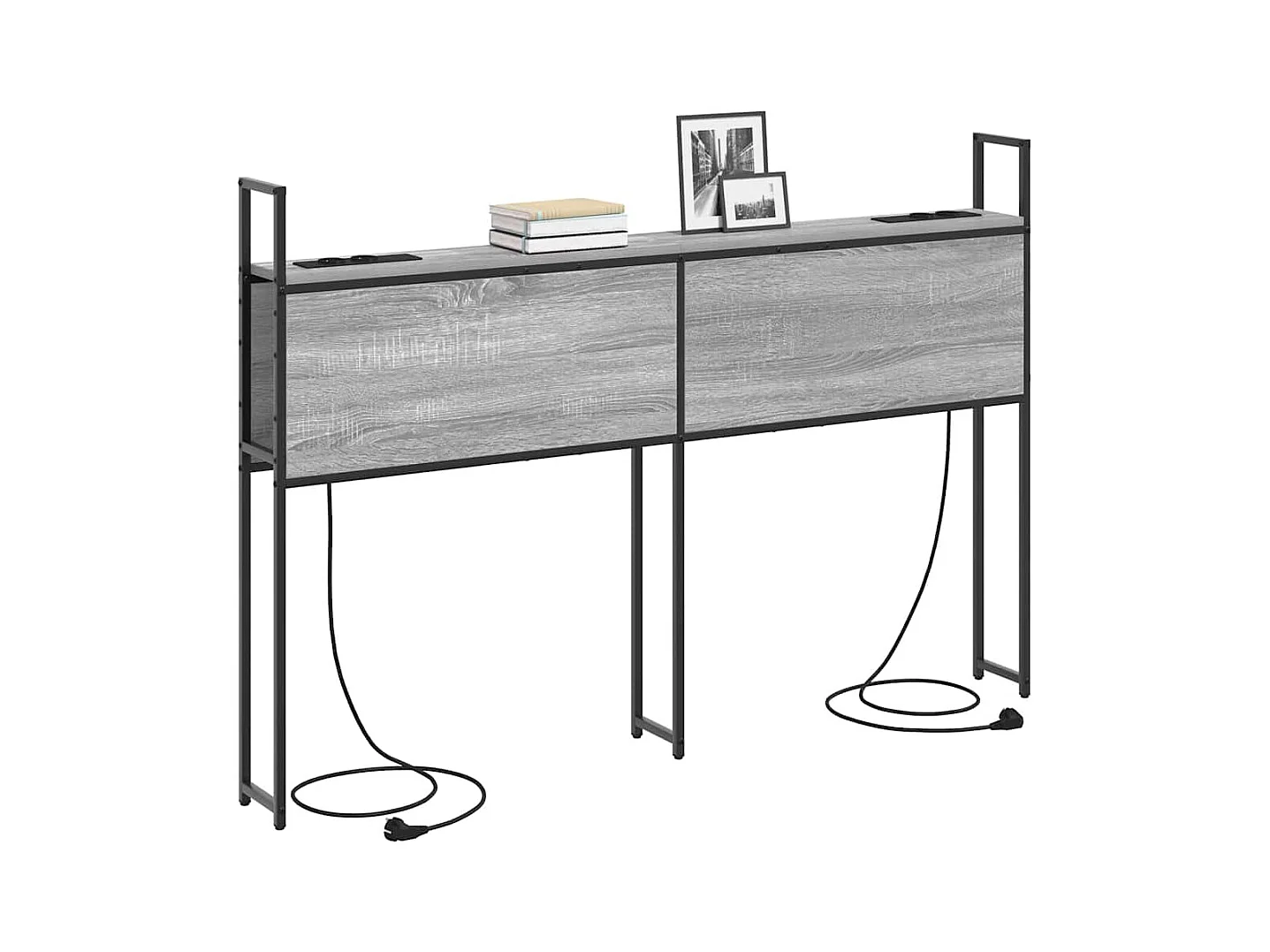 Tête de lit avec Station de Charge Sonoma gris