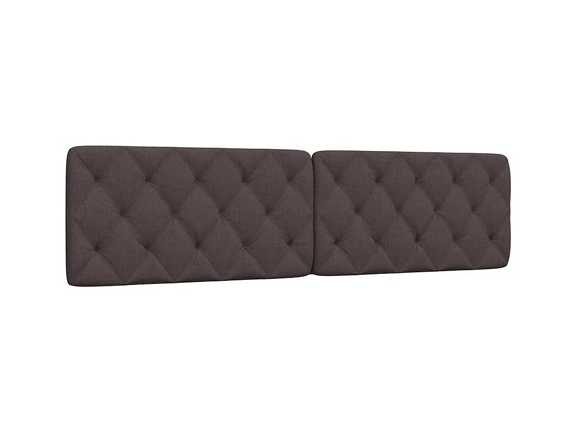 Tête de lit marron foncé 200 cm tissu