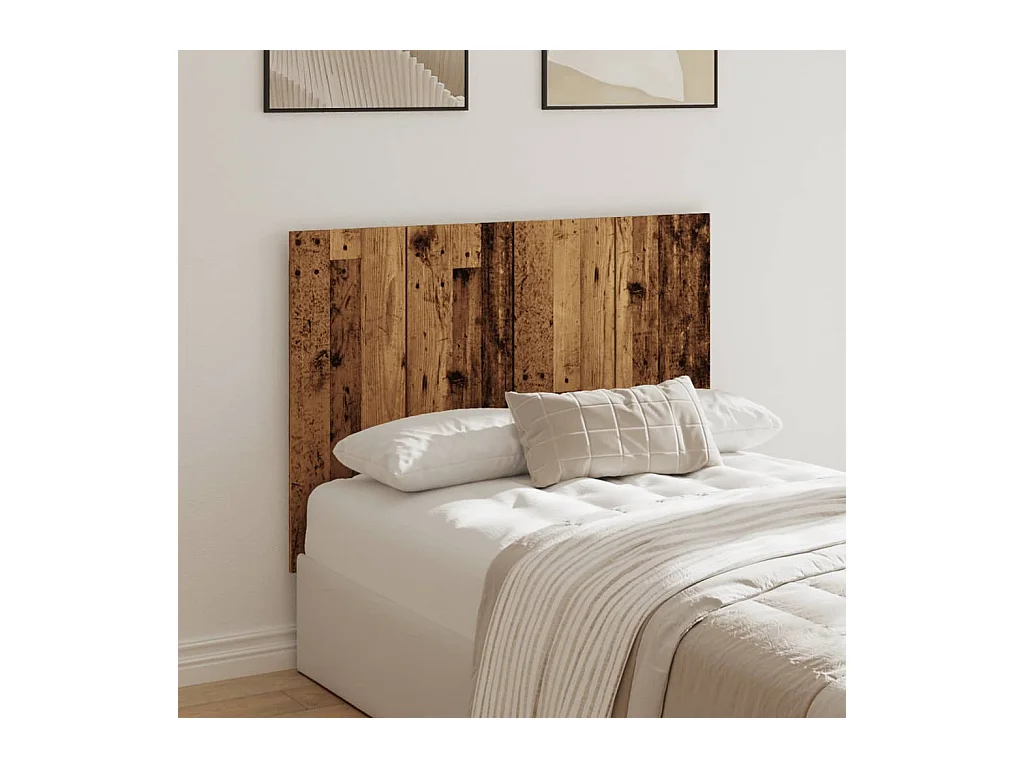 Tête de lit vieux bois 120x1,5x80 cm bois d'ingénierie