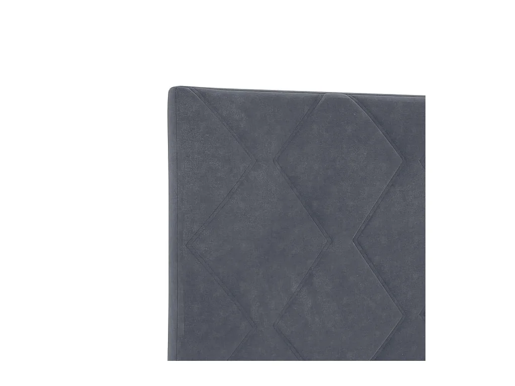 Tête de lit Montage mural Géométrique Gris foncé 80 cm Velours