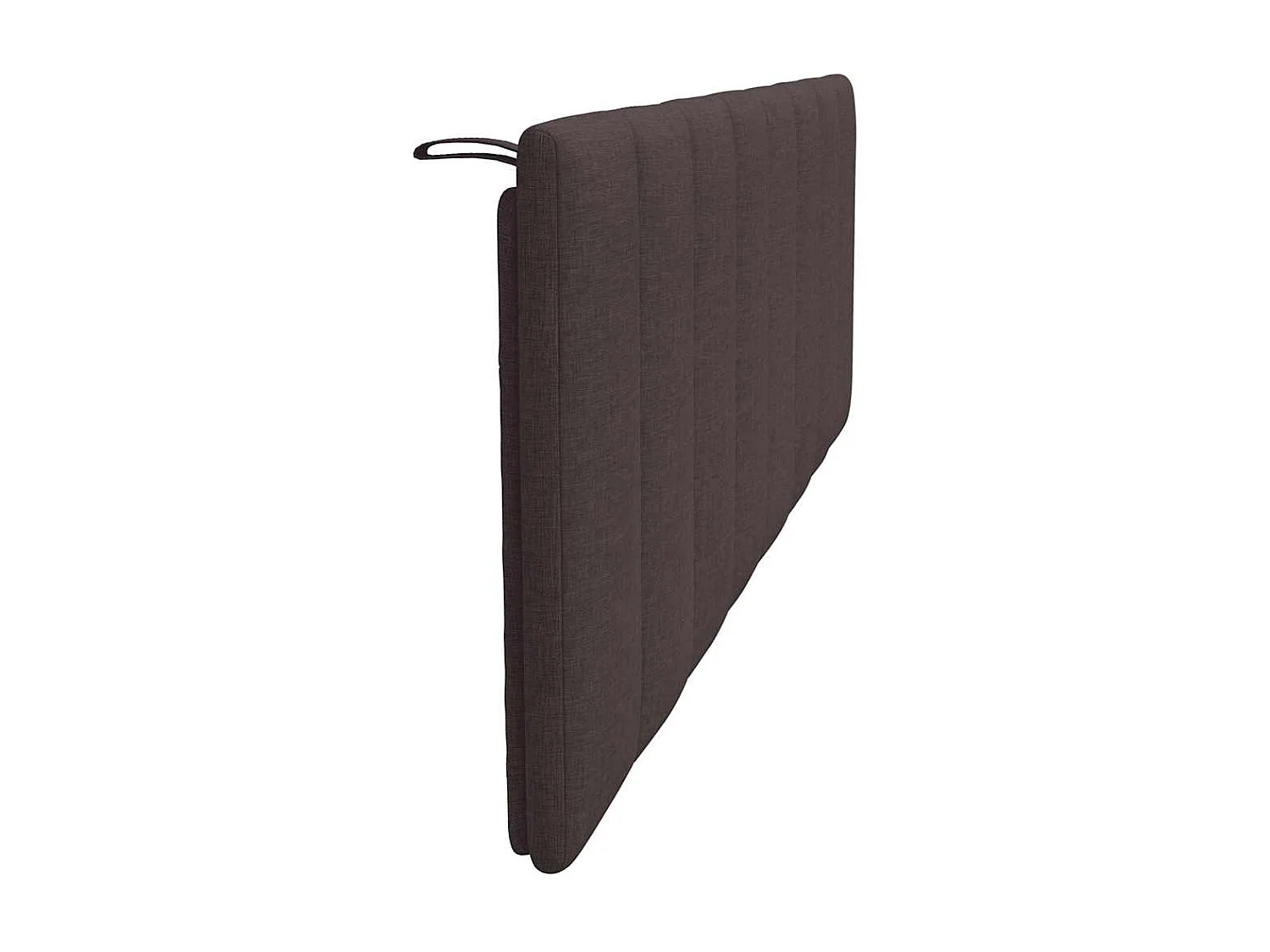 Tête de lit marron foncé 160 cm tissu