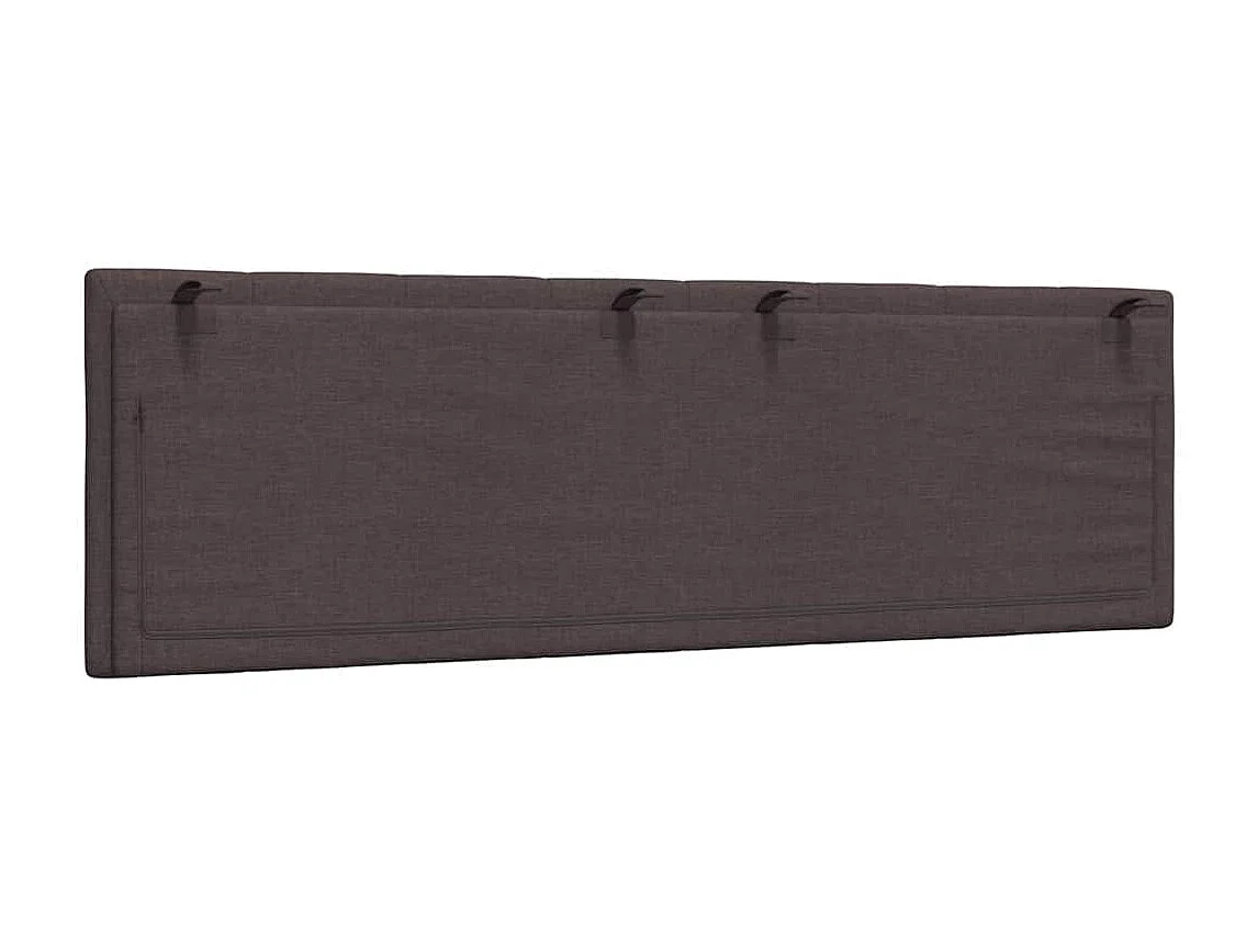 Tête de lit marron foncé 160 cm tissu
