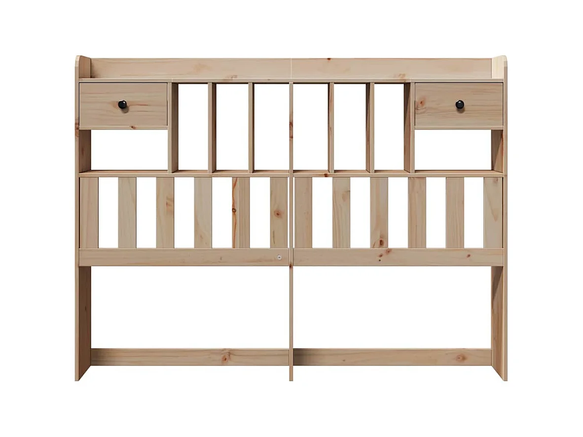 Cabecero de cama con almacenaje madera maciza de pino 150 cm