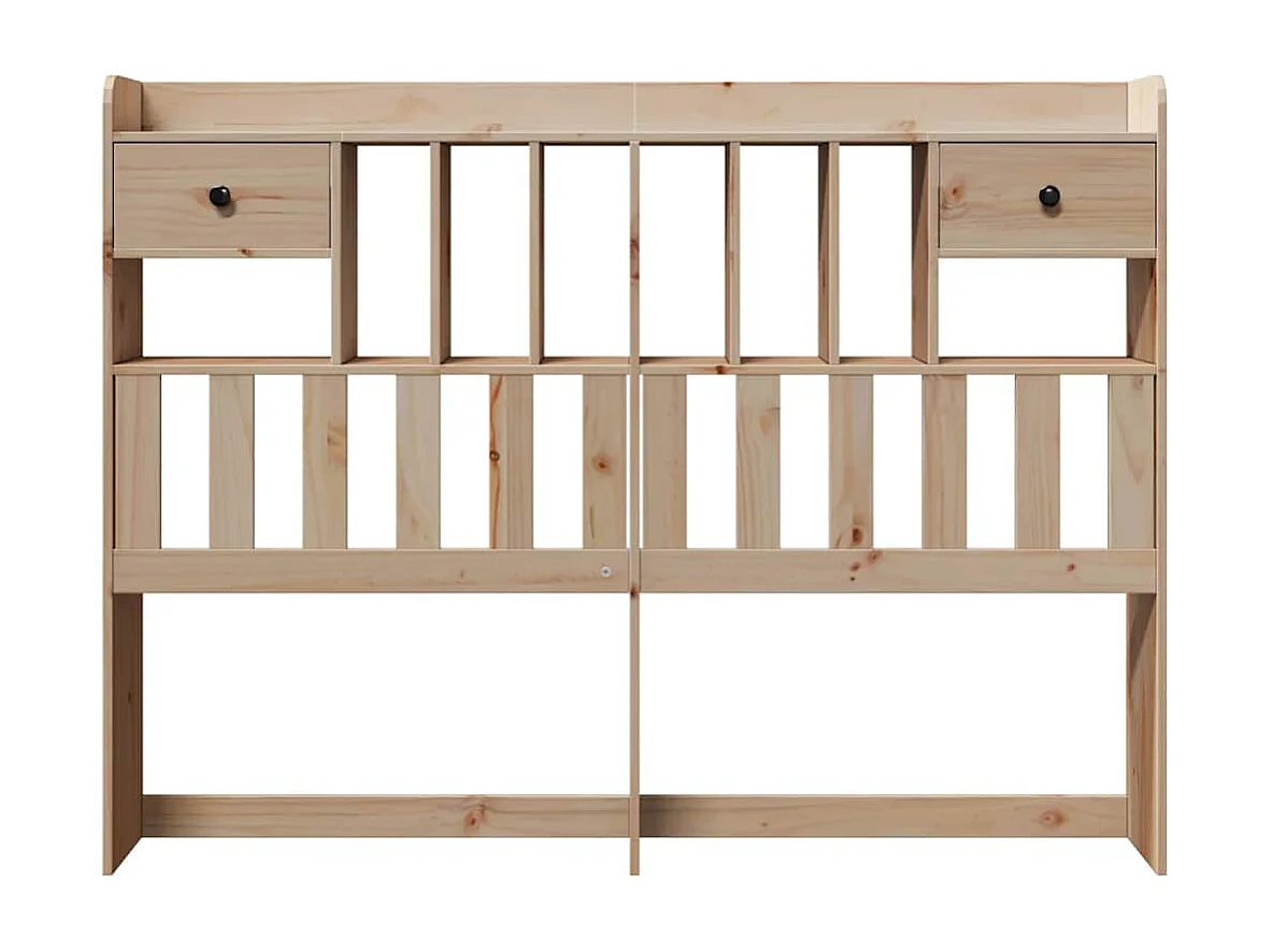 Tête de lit avec rangement 150 cm bois massif de pin