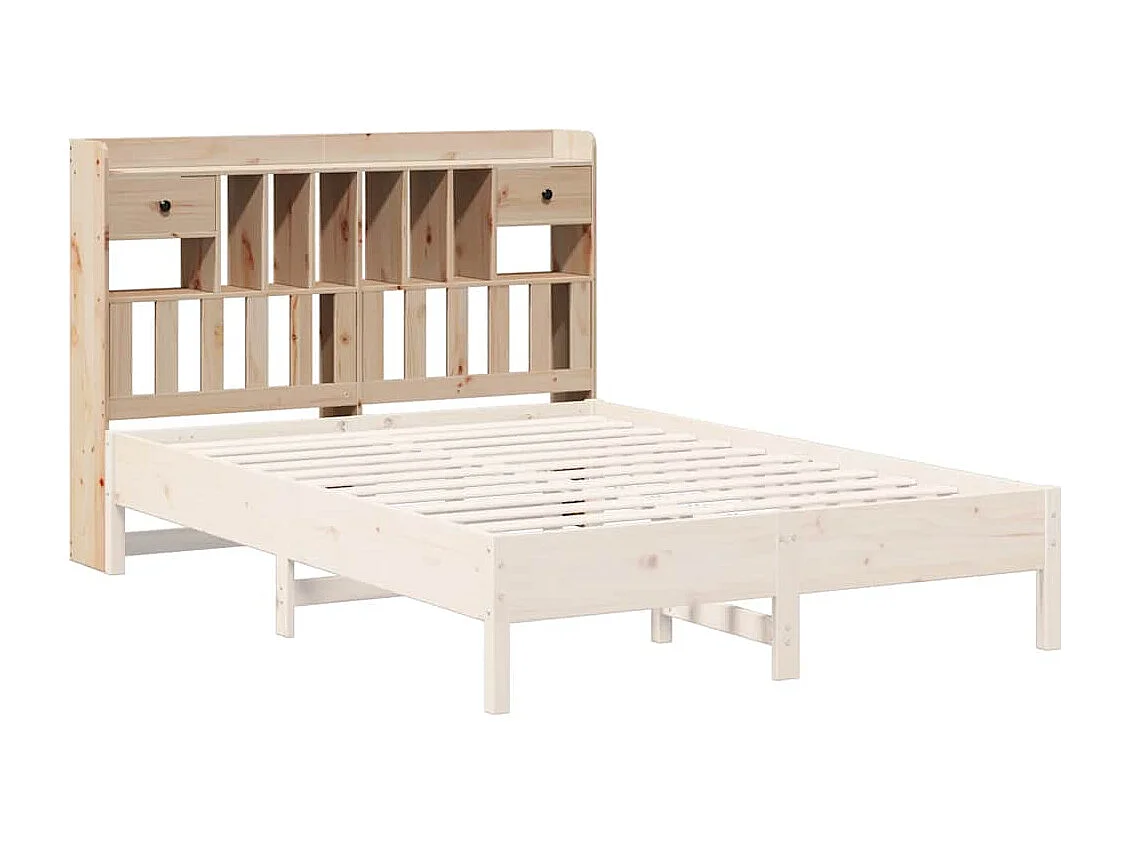 Tête de lit avec rangement 150 cm bois massif de pin