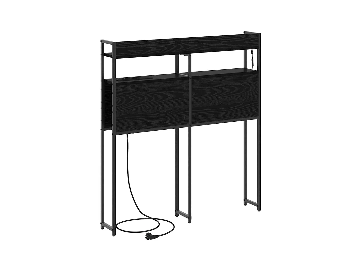 Tête de lit de rangement Chêne noir 80 cm Bois d'ingénierie