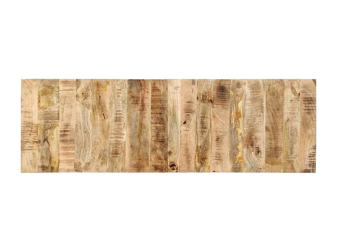 Tête de lit 160 cm bois de manguier brut massif