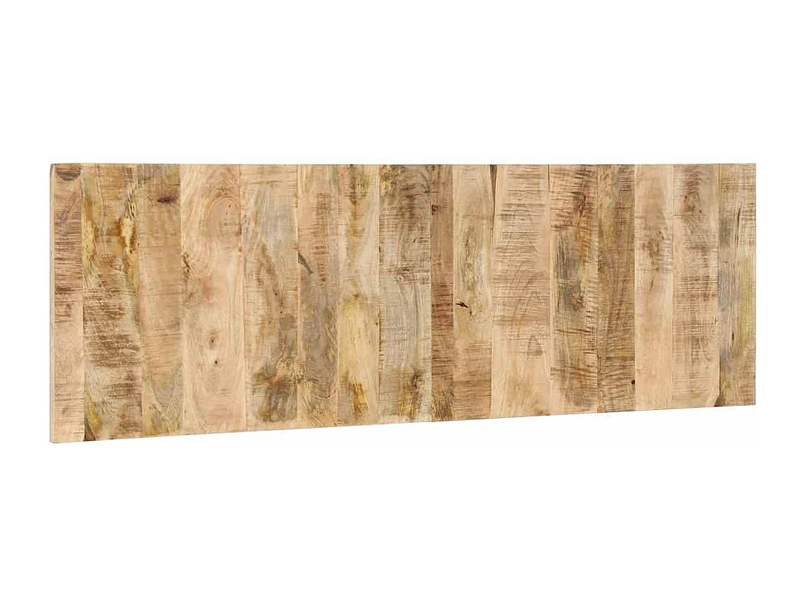 Tête de lit 160 cm bois de manguier brut massif